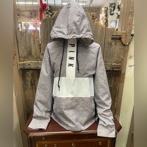 PINK Sherpa pullover hoodie